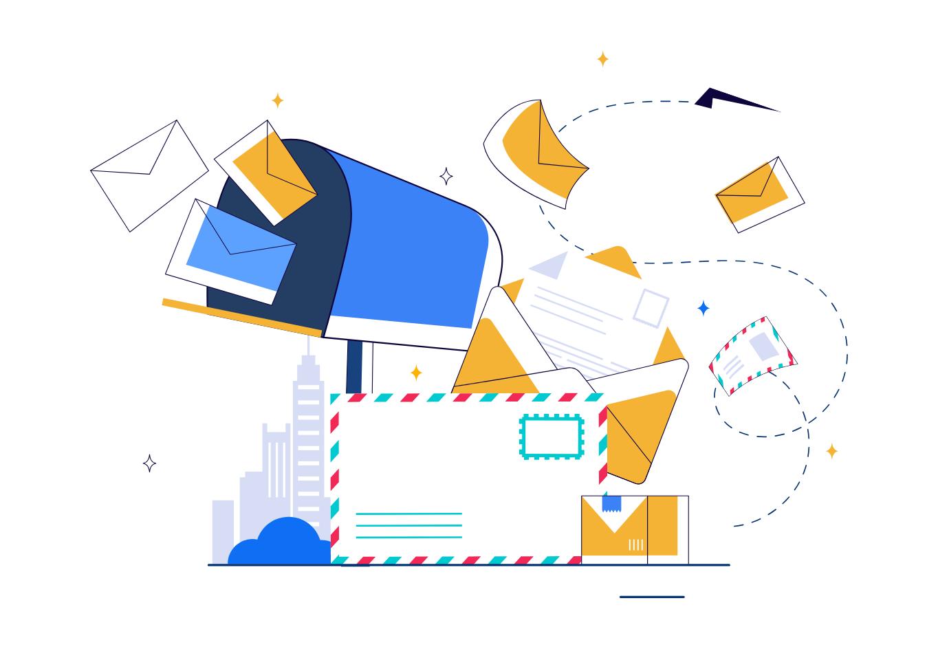 Letterbox distribution illustration