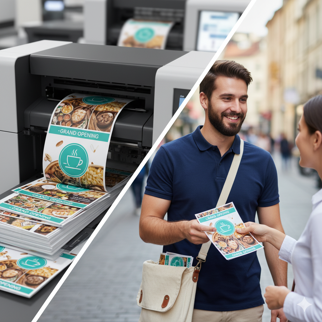 Flyer printing and distribution